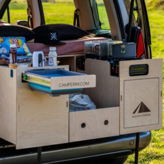CAMPERINI MAXI – Rozbudowany Box Kempingowy All-in-One do Minivana, Vana i Busa