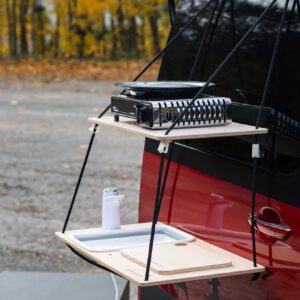 CAMPERINI MINIMAL COOK TRAIL – Wiszący Blat Roboczy ze Zlewem, Półką i Opcjonalną Kuchenką Gazową